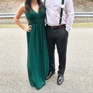 green emerald velvet dress White Jacquard One Button Prom Outfits for Guy with Green Lapel main image 1